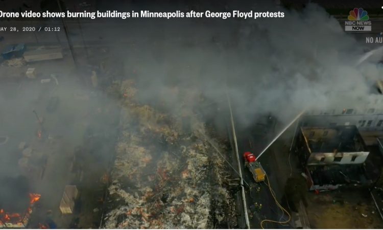 NBC News: Drone Video Footage Shows Devastation Of Minneapolis In Wake ...