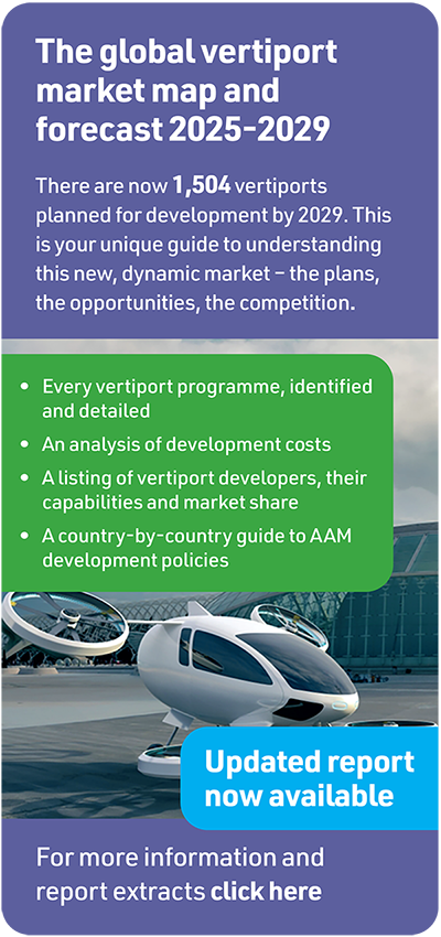 Global Vertiport report ad. Click for website